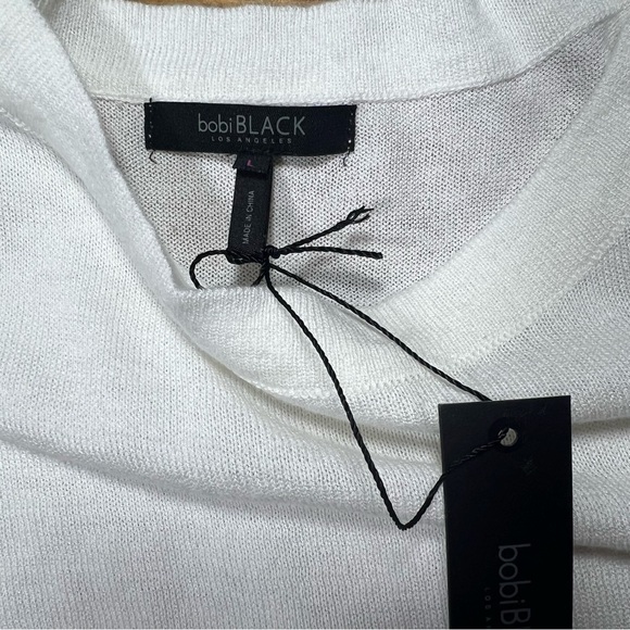 bobi BLACK | Knit Lightweight Cami In White / Ivory - Picture 5 of 9